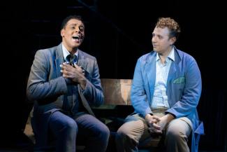 Stephane Duret (Lola), Matt Farcher (Charlie) in one of the most poignant songs in Musical Theater today; Not My Father’s Son