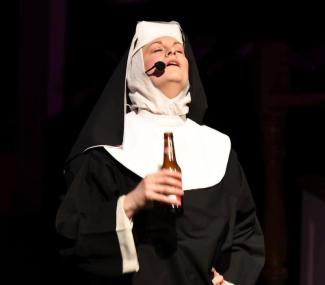Christina Belknap as a NUN