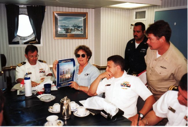 Former WJD military liaison  Susan Clough on the job