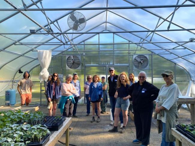 Farm tour at Veggies to Table. Erica Berman photo