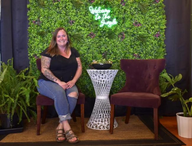 Heidi Fuller welcomes guests "to the jungle" at her new store in downtown Boothbay Harbor. ISABELLE CURTIS/Boothbay Register