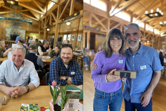 Ken Brodsky Jefferson Community Food Pantry volunteer, Todd Erkman/ Alain Ollier and Laura Morris
