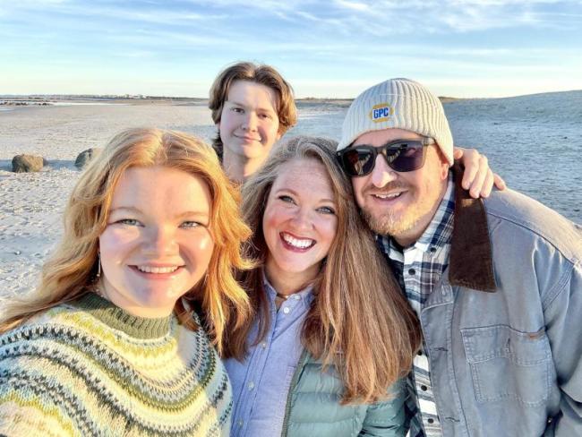 New CEO Megan Benvenuto and her family; Emma, Mark, Megan, and Eric. EMMA BENVENUTO/Boothbay Register