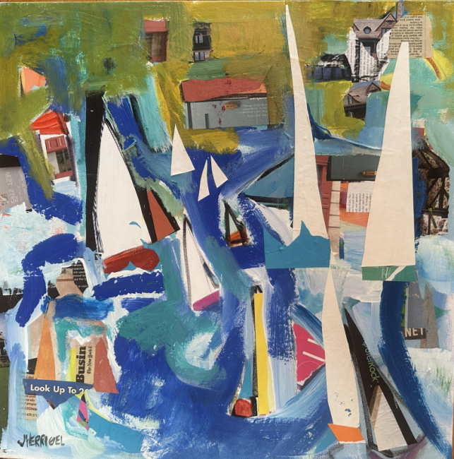https://www.boothbayregister.com/sites/default/files/2026/07/field/image/download.pngJillian Herrigal, "Sail Fragments," mixed media 2026 on exhibit in “The Art of Alchemy: Collage/Mixed Media Exploration" at the Maine Art Gallery.