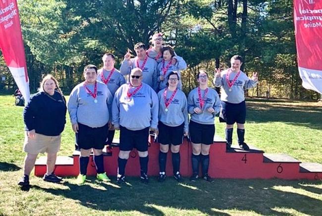 Pictured: Deshawn Averill, back; middle row from left, Danny Miller Joey Ranco Ronda LeConte, John “Piper” Rankin; front row: coach Toby LeConte, Vincent Giles, Donny Dunning, Valerie Giles and Grace Giles. Missing from photo were assistant coaches Roberta Blaney and Don Dickson. Courtesy photo