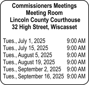 Lincoln County Commisioners Meetings 