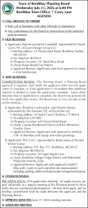 Town of Boothbay Planning Board Agenda Meeting 7-15-26