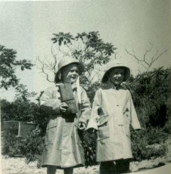 Martha Freeman and Roger Christie as children