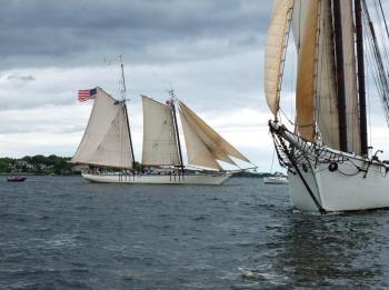 "Harvey Gamage," left, and "Spirit of Massachusetts"