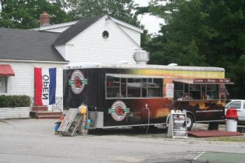 Warren Hewes is leasing a trailer from Linda Bean. He has a 90-day temporary business permit from the town of Wiscasset and expects to sell lobster rolls and other good food to passers by next to the Birch Point Road on Route 1 until Oct. 14. 