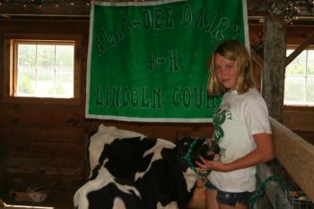 Nichole Jewett, president of Alan Dee Dairy 4H in Lincoln County
