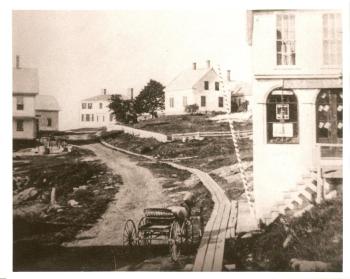 Commercial Street in Boothbay Harbor