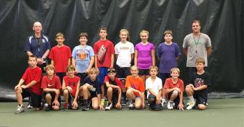 These young basketball players attended the week-long basketball camp run annually by Boothbay Region High School varsity boys coach I.J. Pinkham at the Boothbay Region YMCA August 6-10. Pictured from left, back row, Coach Pinkham, Jay Hasch, Cameron Crocker, Eli Gudroe, Faith Blethen, Denise Stover, Nathan Graves, Assistant Coach Mark Gosseline; front row, Hunter Crocker, Henry Drapeau, Jack Quinn, Ashley Abbott, Steve Reny, Sydney Mercier, Sullivan Rice, Matthew Davis and Nicholas Morley. JOHN EDWARDS/Boothbay Register These young basketball players attended the week-long basketball camp run annually by Boothbay Region High School varsity boys coach I.J. Pinkham at the Boothbay Region YMCA August 6-10. Pictured from left, back row, Coach Pinkham, Jay Hasch, Cameron Crocker, Eli Gudroe, Faith Blethen, Denise Stover, Nathan Graves, Assistant Coach Mark Gosseline; front row, Hunter Crocker, Henry Drapeau, Jack Quinn, Ashley Abbott, Steve Reny, Sydney Mercier, Sullivan Rice, Matthew Davis and Nicholas Morley. JOHN EDWARDS/Boo