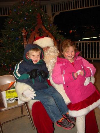 Some children saw Santa with their siblings. LISA KRISTOFF/Boothbay Register Some children saw Santa with their siblings. LISA KRISTOFF/Boothbay Register