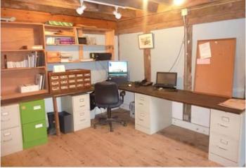 The Morris Farm office after Bridget Nery from Organize Your Home and Life redesigned the office. Courtesy of the Morris Farm   
