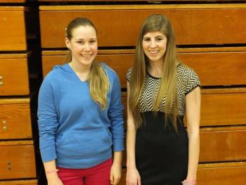 Samantha Carter and Nicole LaBrecque represent 2 of the 4 swimmers for BRHS. RYAN LEIGHTON/Boothbay Register Samantha Carter and Nicole LaBrecque represent 2 of the 4 swimmers for BRHS. RYAN LEIGHTON/Boothbay Register