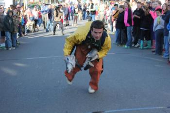 Codfish relay. SUE MELLO/Boothbay Register