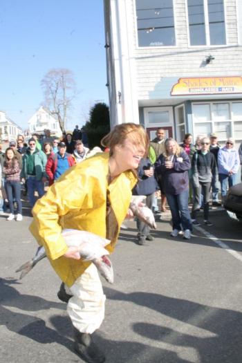 Codfish relay. KEVIN BURNHAM/Boothbay Register Codfish relay. KEVIN BURNHAM/Boothbay Register