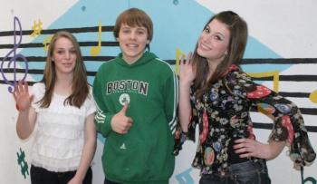 "KIck Start Maine" contestants, from left, Anna Sirois, Carter Babcock and Angelique Perkins. KEVIN BURNHAM/Boothbay Register