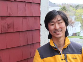 Greg Singer is planning to travel to South Korea to marry his fiance, Eunkyeong Pak, who he met last year. RYAN LEIGHTON/Boothbay Register