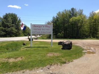 Sawyer's Way was open Memorial Day. The store is a new antiques and salvage business located in the former Army Navy surplus store. NICOLE LYONS/Boothbay Register