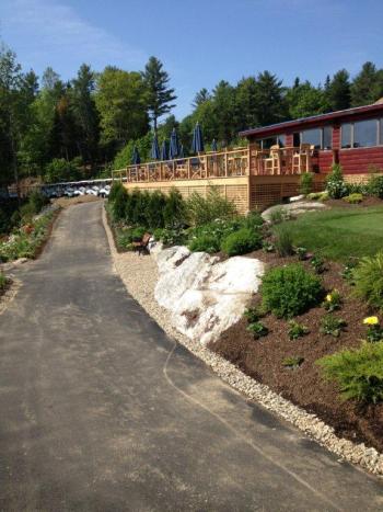 Part of the extensive landscaping work being done at the country club. JOE GELARDEN/Boothbay Register