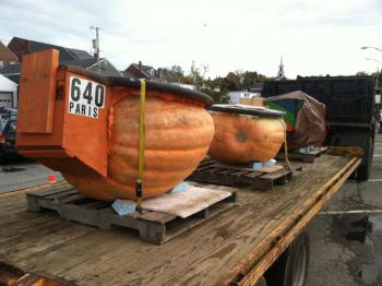 PUMPKINS in the backseat. KIPP WRIGHT/Boothbay Register