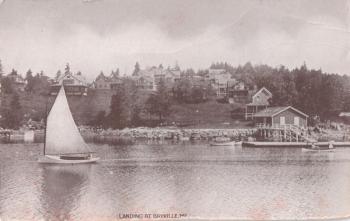 A circa 1910 view of the Bayville summer colony from Linekin Bay. On the far left in the water is the seal pen. Since before 1887, Bayville residents Angus and Janet McDonald of Bayville caught seals and shipped them to "beach gardens" (amusement parks?) and aquariums all over the northeastern half of the nation, including the Great Lakes. They caught seals by netting them at night. After Angus's death, Janet continued seal-catching until the age of 77 in 1912. Courtesy of the Boothbay Region Historical Society A circa 1910 view of the Bayville summer colony from Linekin Bay. On the far left in the water is the seal pen. Since before 1887, Bayville residents Angus and Janet McDonald of Bayville caught seals and shipped them to "beach gardens" (amusement parks?) and aquariums all over the northeastern half of the nation, including the Great Lakes. They caught seals by netting them at night. After Angus's death, Janet continued seal-catching until the age of 77 in 1912. Courtesy of the Boothbay Region Historical Soc