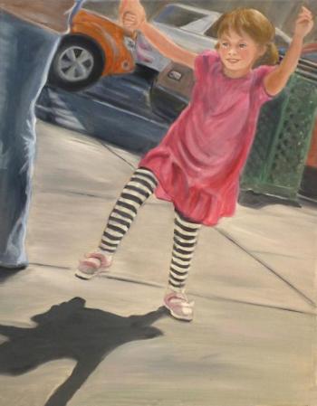 'Stripes,' 20-inch x 16-inch oil by Lynne Seitzer