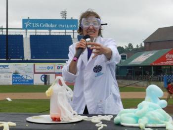 Taryn “Lightning Lucy” Friedman of Mad Science of Maine plans to make science fun at “Wings Over Wiscasset” on August 6. Courtesy of Mad Science