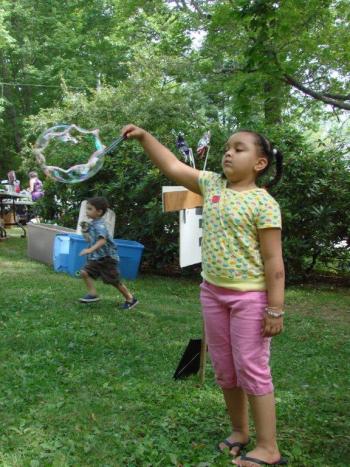 Children's activities, like this one in 2011, will return along with the rest of Summerfest on the Wiscasset Town Common on July 27. SUSAN JOHNS/Wiscasset Newspaper