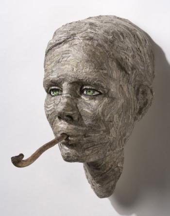 “Beekeeper's Wife” by Kimberly Callas, now at Mathias Fine Art in Trevett.