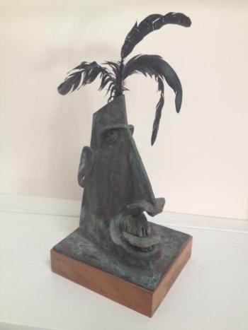 “ARROWSIC CHIEF” cast bronze  by John Lorence. Courtesy of Mathias Fine Art