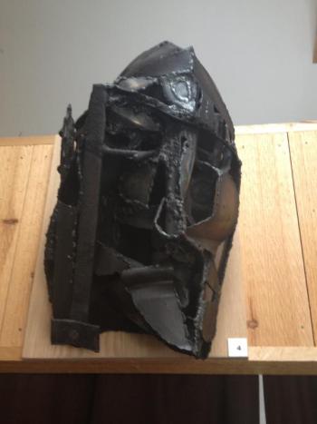 “CENTURION,”  composed of welded scrap metal by  Robert J. Cariola. Courtesy of Mathias Fine Art