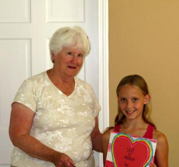 Margaret Perritt and contest winner Sophie Lance. Courtesy of the Boothbay Region Health & Wellness Foundation Margaret Perritt and contest winner Sophie Lance. Courtesy of the Boothbay Region Health & Wellness Foundation