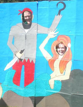 Circus photo-op. Courtesy of Tara Hire