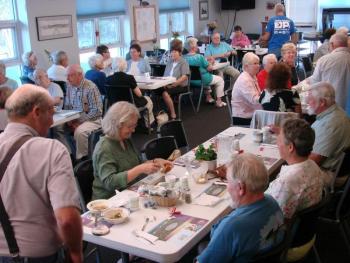 Many friendships (and some pretty competitive cribbage games) have started inside the senior center at the Wiscasset Community Center. SUSAN JOHNS/Wiscasset Newspaper
