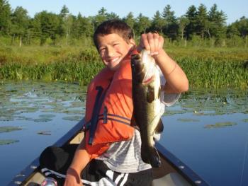 Great bass fishing on Little Dyer Pond is accessible through Hidden Valley Nature Center. Courtesy of HVNC