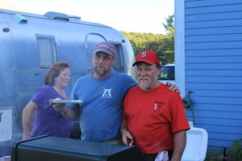 President Chip Davison of Davison Construction and and chief Jack Meehan of Meehan Construction. Courtesy of MCBA