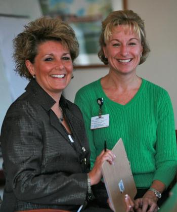 Lincoln County Healthcare Senior Vice President of Hospital Operations Cindy Wade, RN, (left) with Lincoln County Healthcare Director of Quality Management and Safety Cindy Coyne, RN. Courtesy of Lincoln County Healthcare
