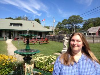 Margaret Hoffman is the new assistant director at the Boothbay Railway Village. RYAN LEIGHTON/Boothbay Register