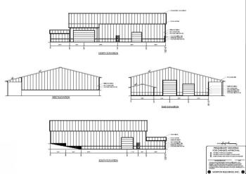 The design of the new recycling center to be constructed at the Boothbay transfer station in the next three months. Courtesy of Scott Grondin of Morton Buildings