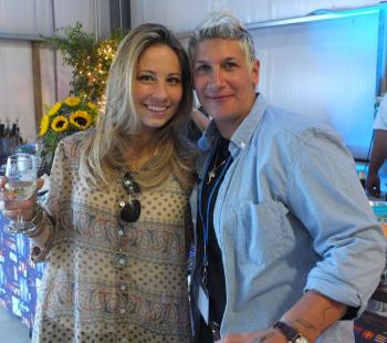 Michele Ragussis, right, host celebrity chef, and sous chef Davina Thomasula, both from The Pearl in Rockland. SUZI THAYER/Boothbay Register