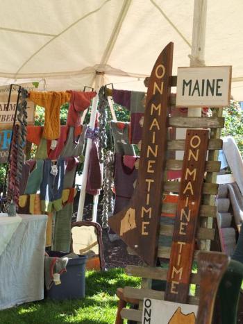 Maine crafts and more were on display at the festival. RYAN LEIGHTON/Boothbay Register