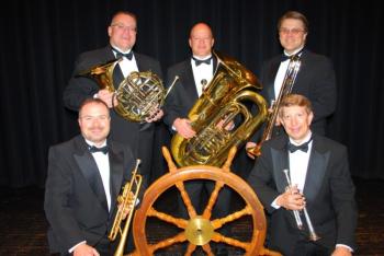 The Downeast Brass Quintet will perform in a free concert at the Opera House at Boothbay Harbor on September 21. Courtesy of the Opera House 	