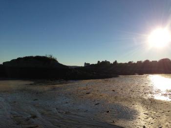 Hendricks Head beach, just hours before a town vote on whether to acquire the property, which is up for sale. NICOLE LYONS/Boothbay Register
