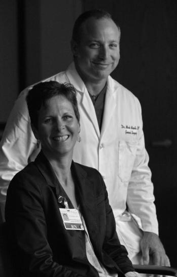 Mark Mainella, DO, Lincoln Medical Partners General Surgeon and Christine Anderson, RN, Lincoln County Healthcare Director of Hospital Nursing