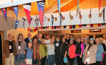 That's a wrap! The cast, crew and fundraising committee celebrate the wrap party at Boothbay Harbor Yacht Club. GARY DOW/Boothbay Register