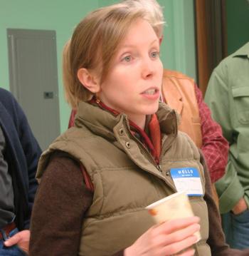 Wiscasset Town Planner Misty Parker discusses the Wiscasset Area Chamber of Commerce's upcoming buy local campaign, “Think Outside the Box.” SUSAN JOHNS/Wiscasset Newspaper Wiscasset Town Planner Misty Parker discusses the Wiscasset Area Chamber of Commerce's upcoming buy local campaign, “Think Outside the Box.” SUSAN JOHNS/Wiscasset Newspaper