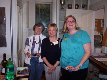 Honorees at the BRHS Volunteer Appreciation reception, from left, Doreen Dun, Mylese See and outgoing Executive Director Betsy Spekke. Courtesy of Susan E. Lloyd